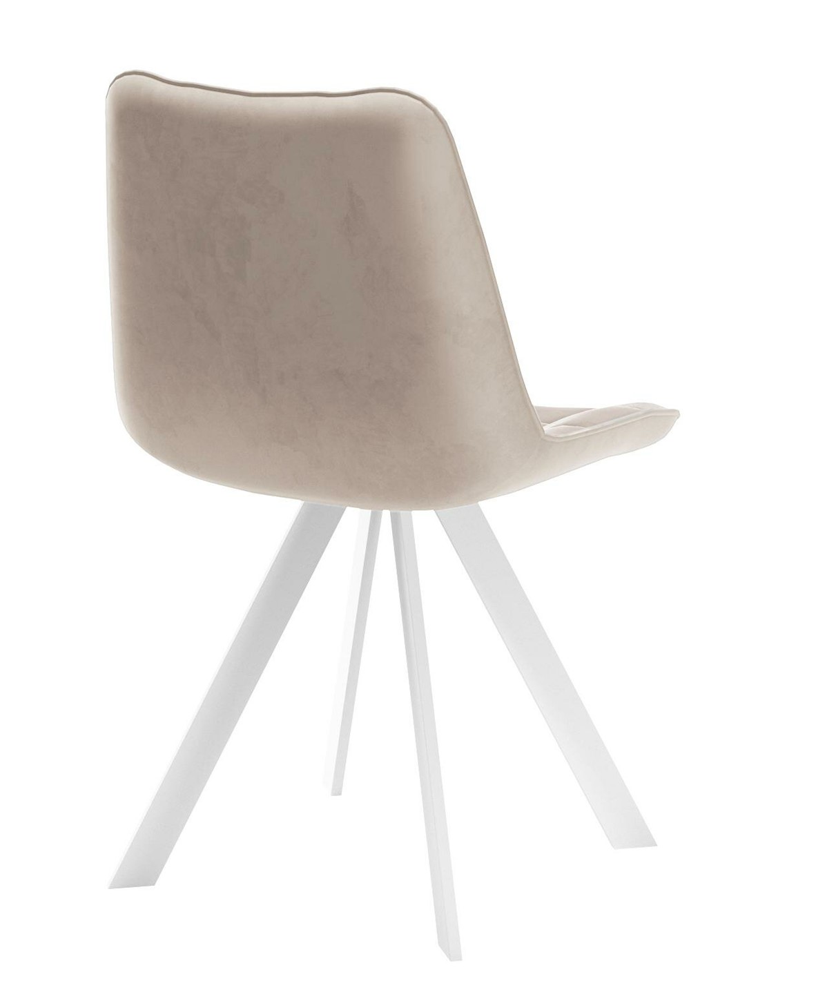 Стул мягкий 229 Поворотный, Микровелюр B03 Beige / опоры белые 3 small