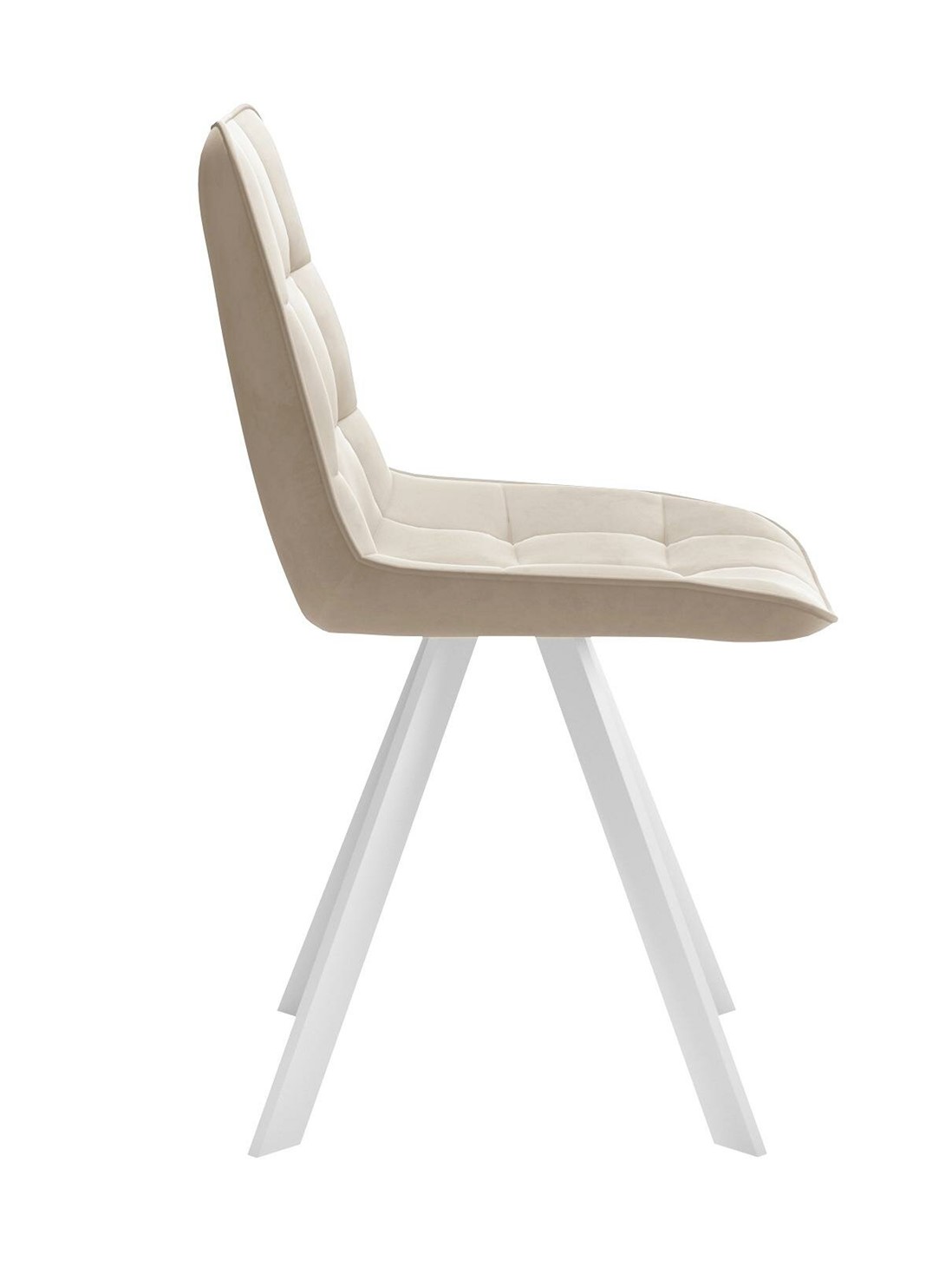 Стул мягкий 229 Поворотный, Микровелюр B03 Beige / опоры белые 4 small