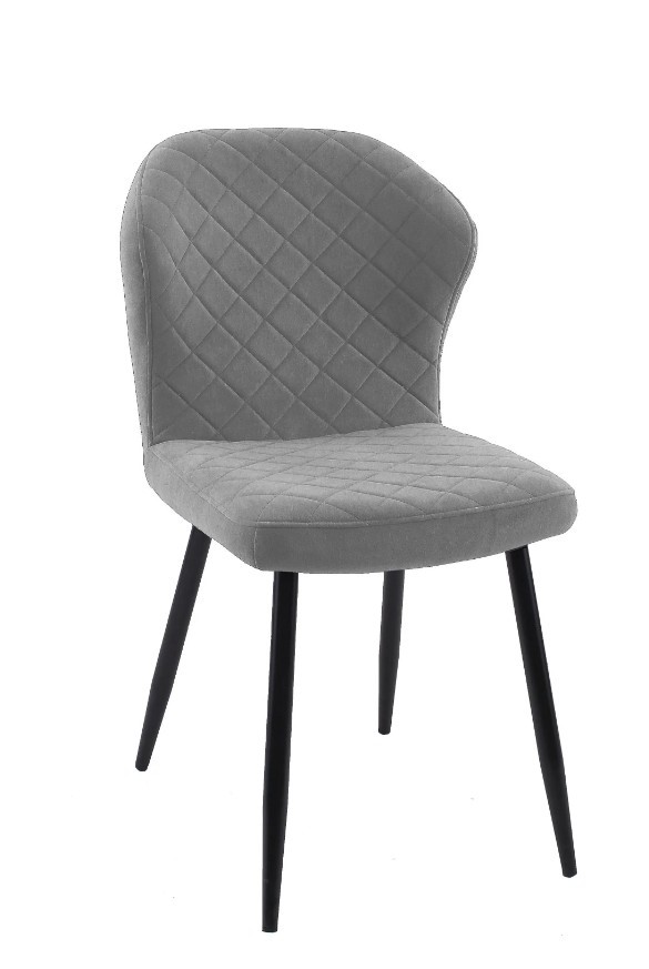 Кухонный стул 239, микровелюр B22 grey, ножки черные