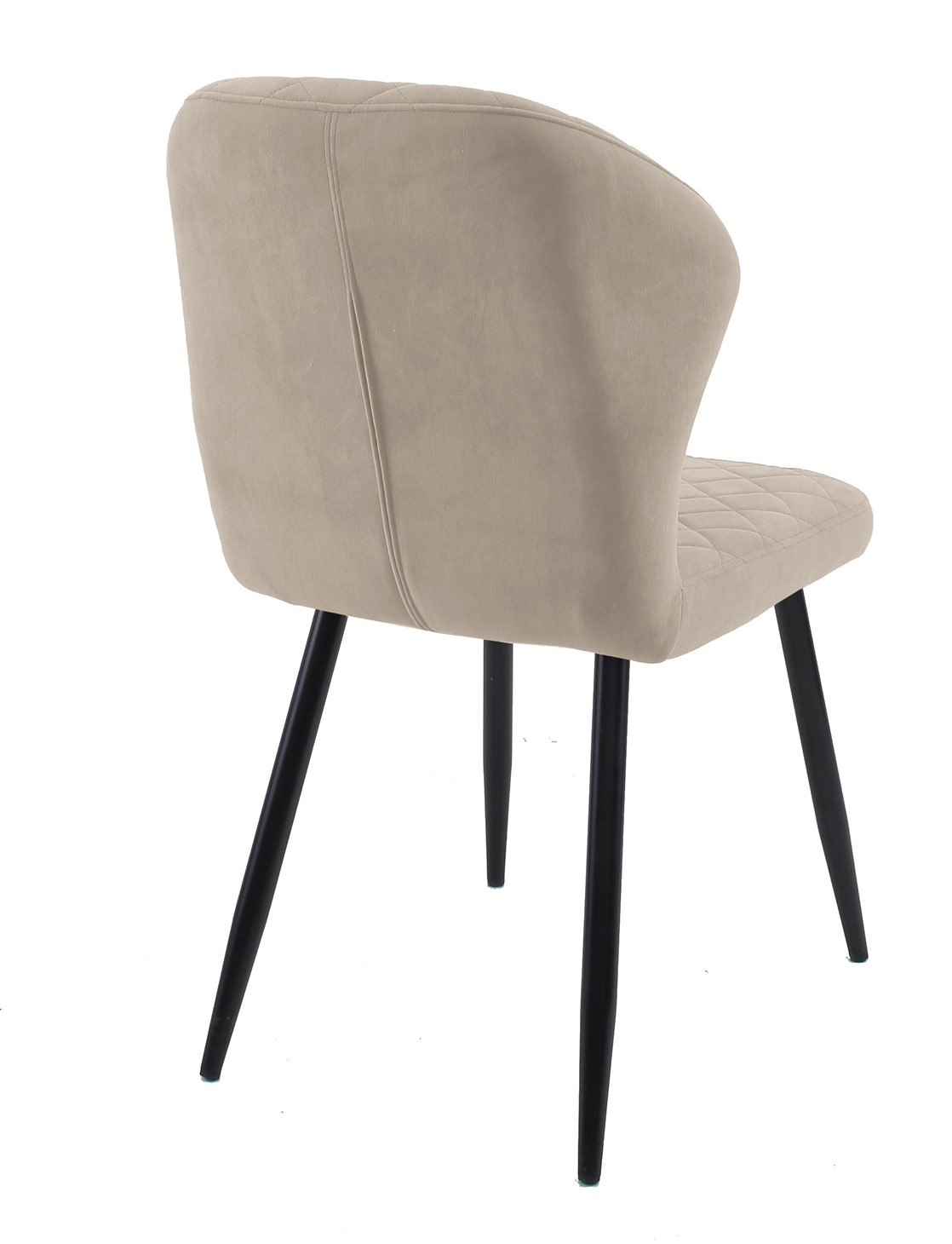 Стул обеденный 239, микровелюр B3 beige, ножки черные 3 small