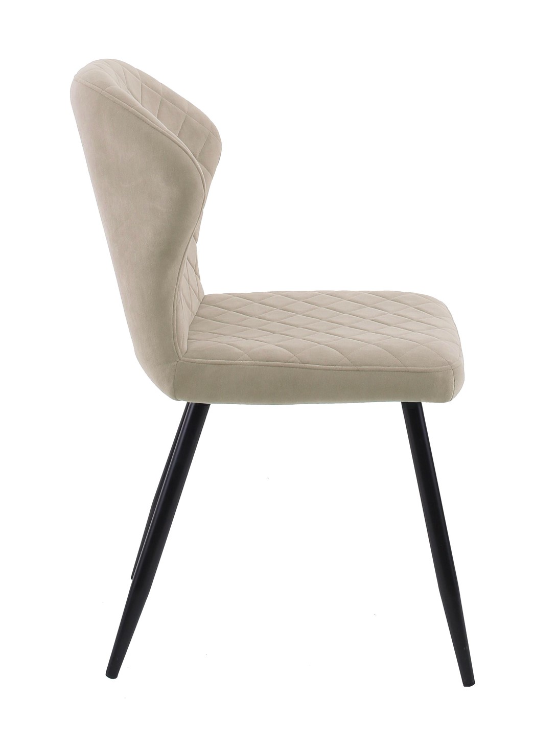 Стул обеденный 239, микровелюр B3 beige, ножки черные 2 small