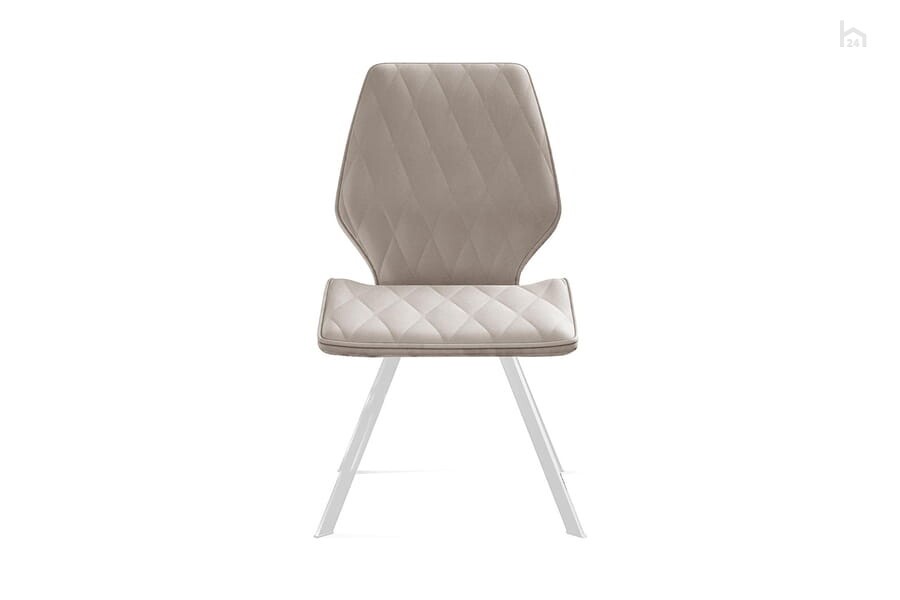 Кухонный стул 242, микровелюр B03 beige, ножки белые 2 small