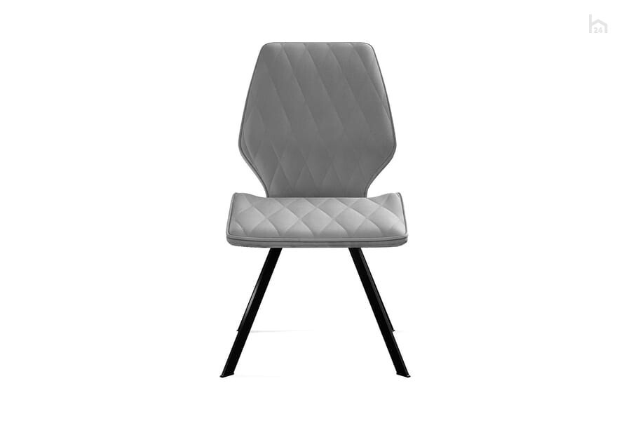 Стул кухонный 242, микровелюр B22 grey, ножки черные 2 small