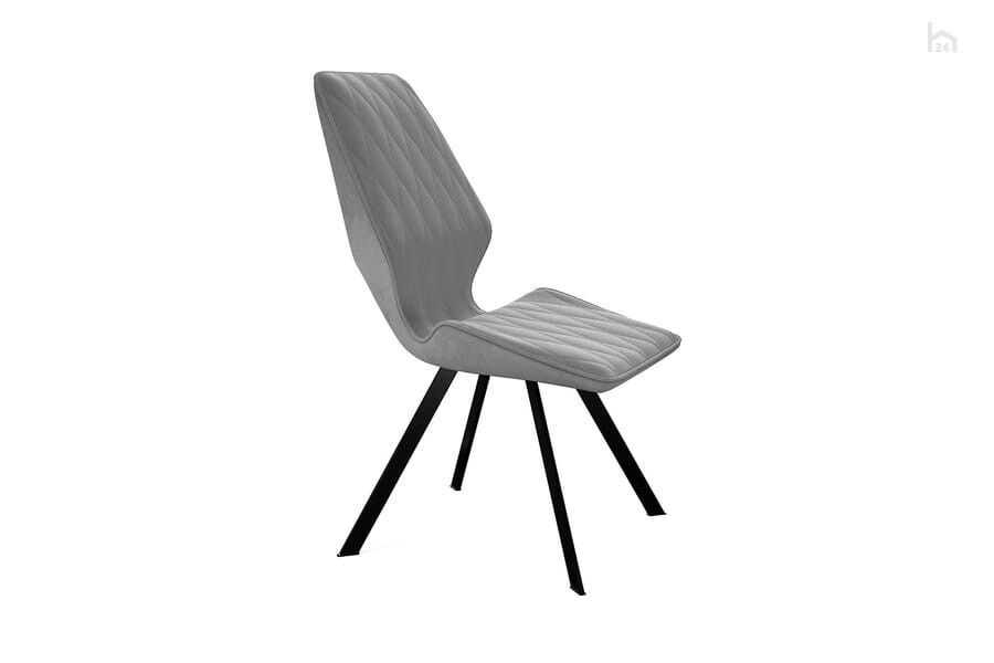 Стул кухонный 242, микровелюр B22 grey, ножки черные 3 small
