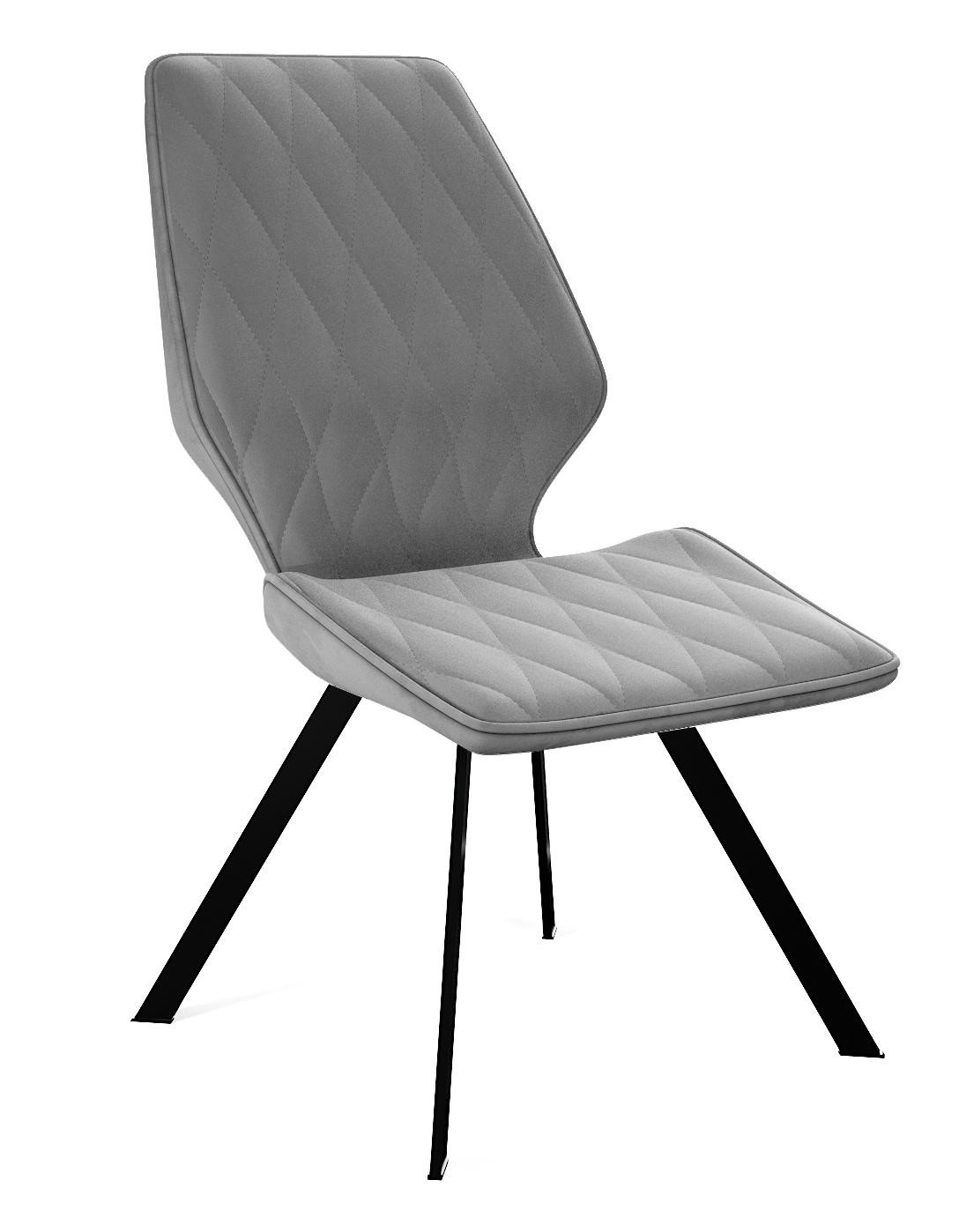 Стул кухонный 242, микровелюр B22 grey, ножки черные