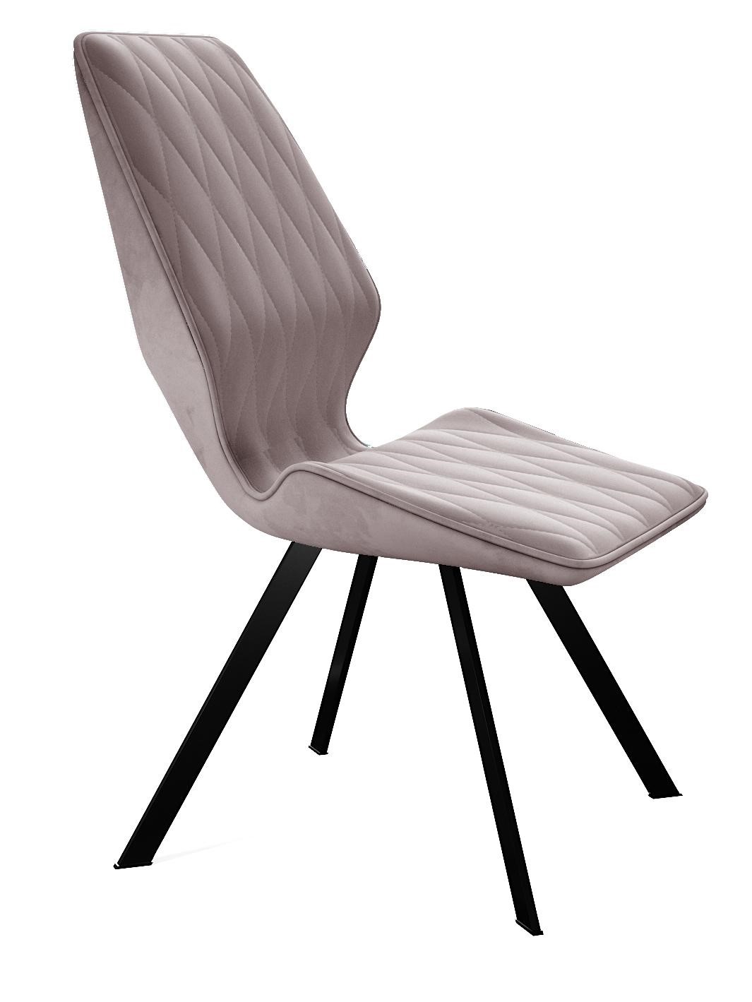 Стул кухонный 242, микровелюр B5 latte, ножки черные 4 small