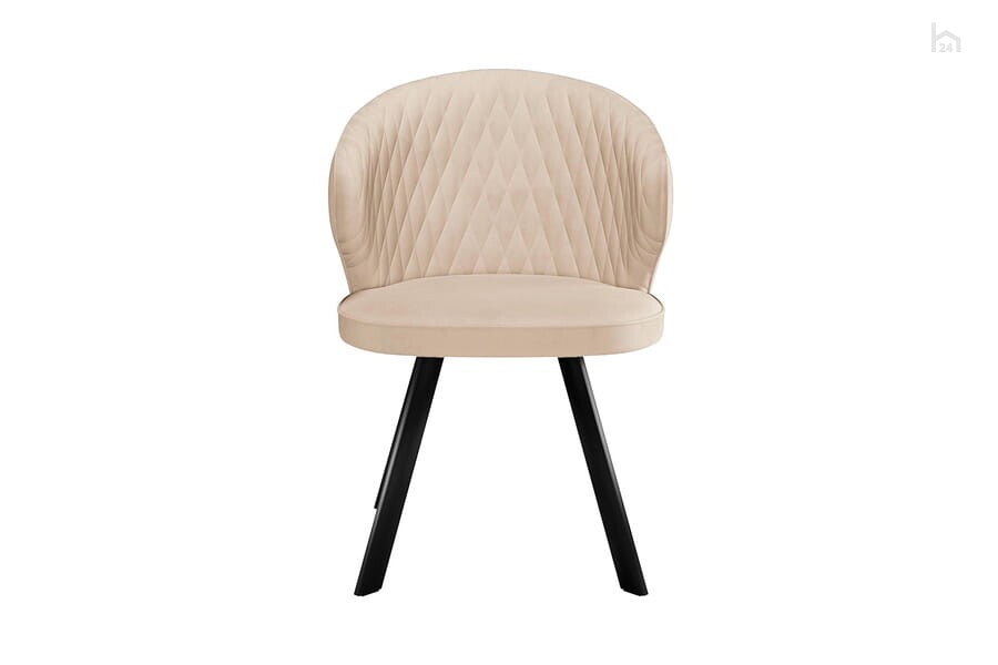 Стул кухонный 249 Поворотный, Микровелюр B03 Beige / опоры черные 3 small