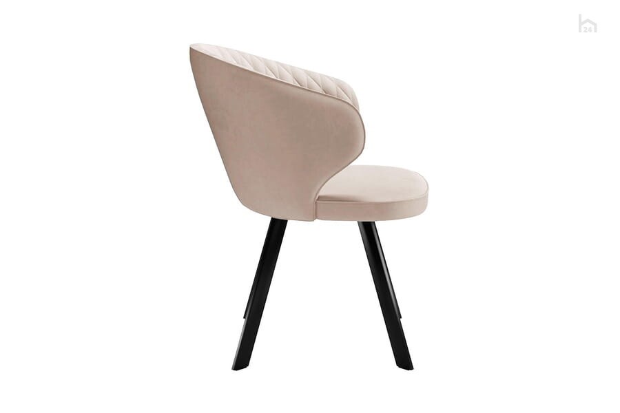 Стул кухонный 249 Поворотный, Микровелюр B03 Beige / опоры черные 4 small