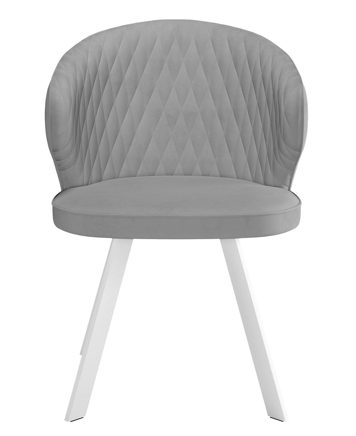 Обеденный стул 249 Поворотный, Микровелюр B22 Grey / опоры белые 2 small
