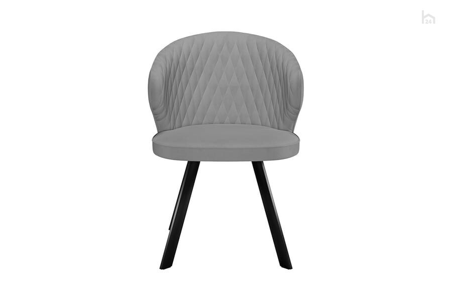 Стул кухонный 249 Поворотный, Микровелюр B22 Grey / опоры черные 3 small