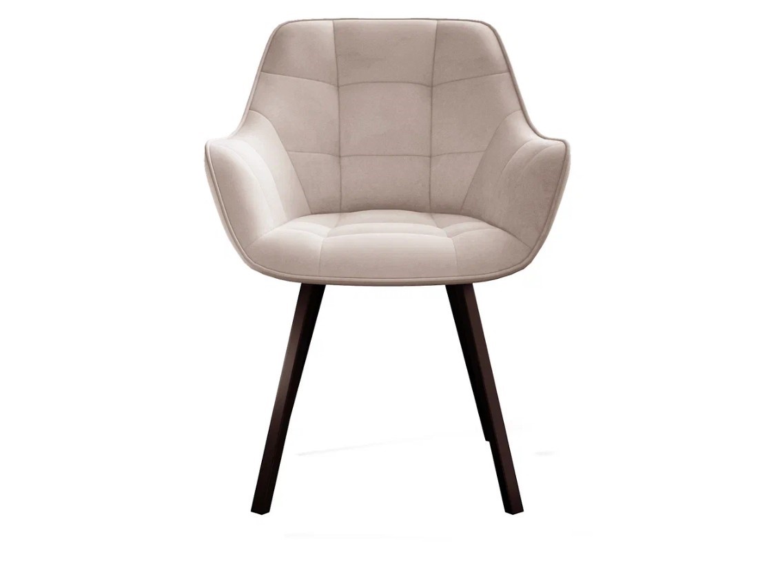 Мягкий стул 252 М поворотный, микровелюр B03 beige, ножки черные 2 small