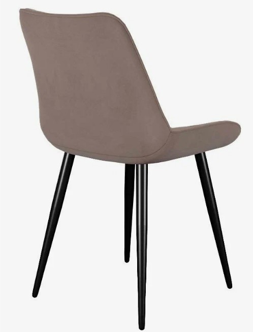 Кухонный стул DikLine 226 поворотный B5 LATTE, ножки черные 2 small