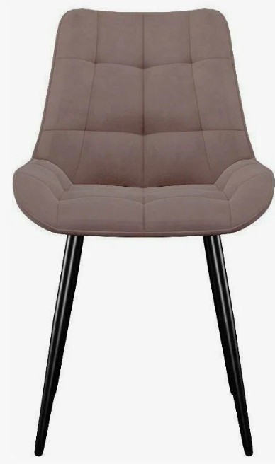 Кухонный стул DikLine 226 поворотный B5 LATTE, ножки черные 3 small