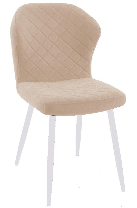 Стул обеденный DikLine 239М B03 BEIGE, ножки белые