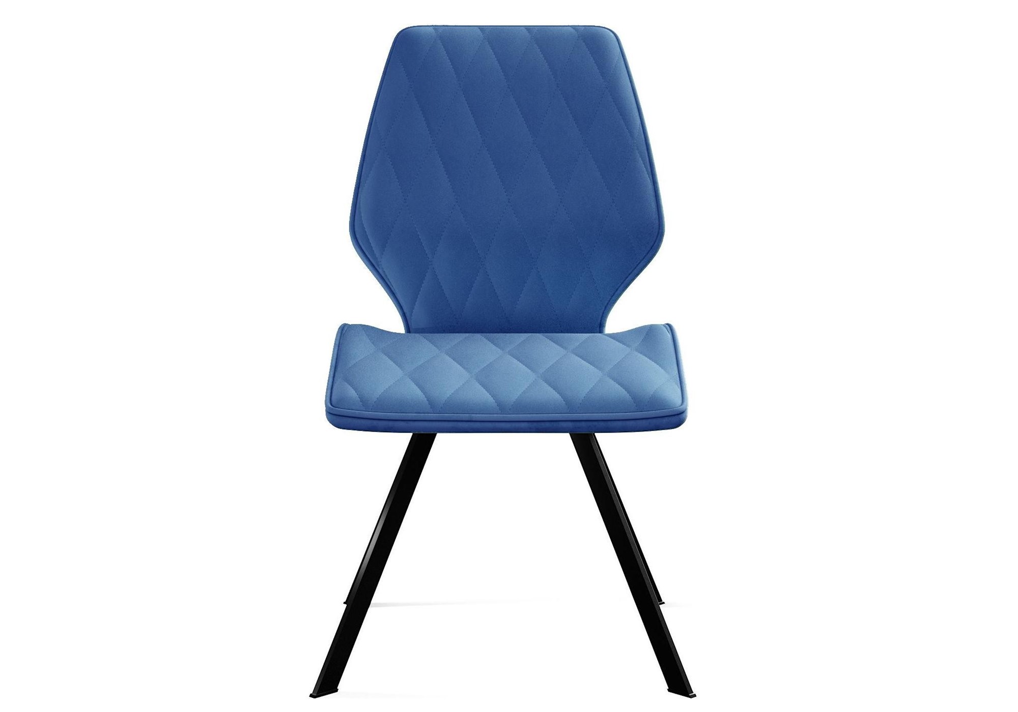 Мягкий стул DikLine 243 поворотный B8 BLUE, ножки черные 2 small