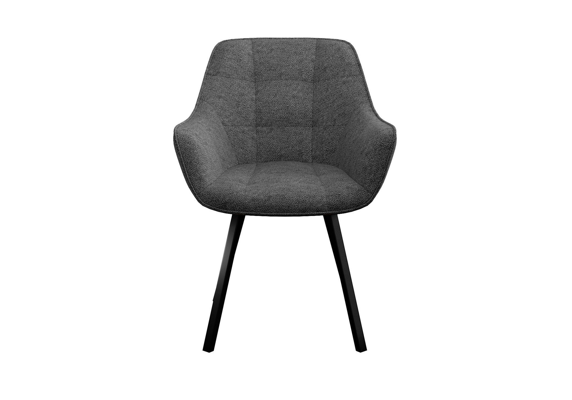 Кухонный стул DikLine 252 М поворотный, NS13 GRAPHITE, ножки черные 3 small
