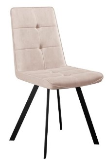 Обеденный стул DikLine 280 Микровелюр B3 Beige,опоры черные