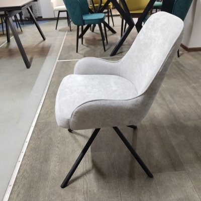 Стул для кухни DikLine 402 N84 св.серый, ножки черные 6 small
