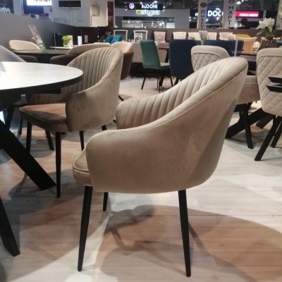 Стул DikLine 440 C43 капучино, ножки черные 10 small