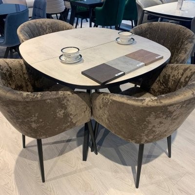 Стул для кухни DikLine 441 M05 шоколад, ножки черные 5 small