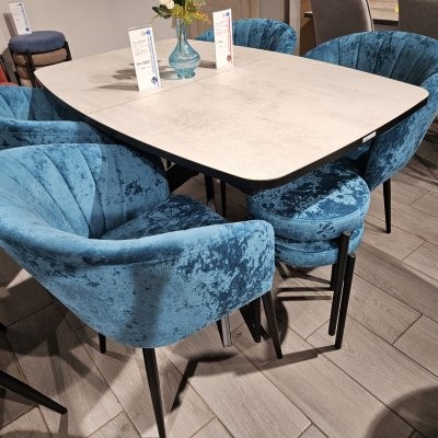 Стул DikLine 441 M19 бирюза, ножки черные 5 small