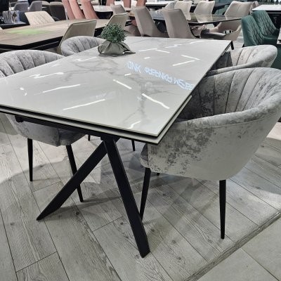 Стул DikLine441 M13 светло-серый, ножки черные 6 small