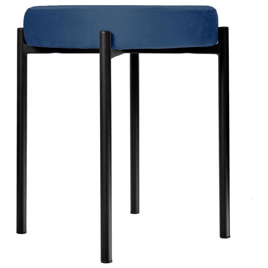Табурет DikLine, B8 BLUE, ножки черные Комплект 4 шт. 2 small
