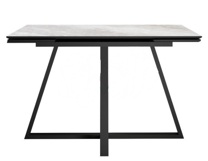 Кухонный стол SKF120 Керамика Belgium Grey Polished/подстолье черное/опоры черные 3 small