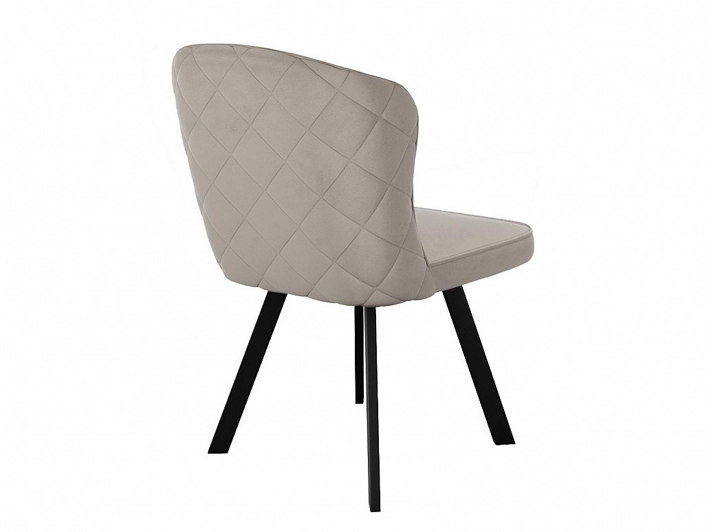 Кухонный стул 219 поворотный, микровелюр B03 beige, ножки черные 3 small