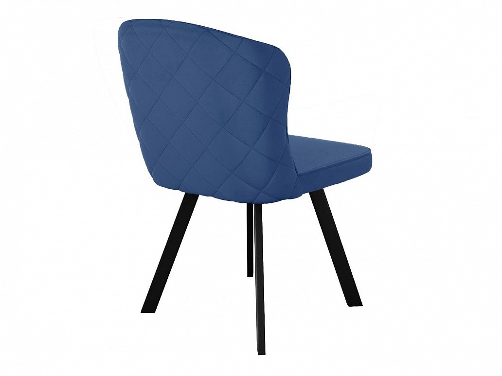Мягкий стул 219 поворотный, микровелюр B8 blue, ножки черные 3 small