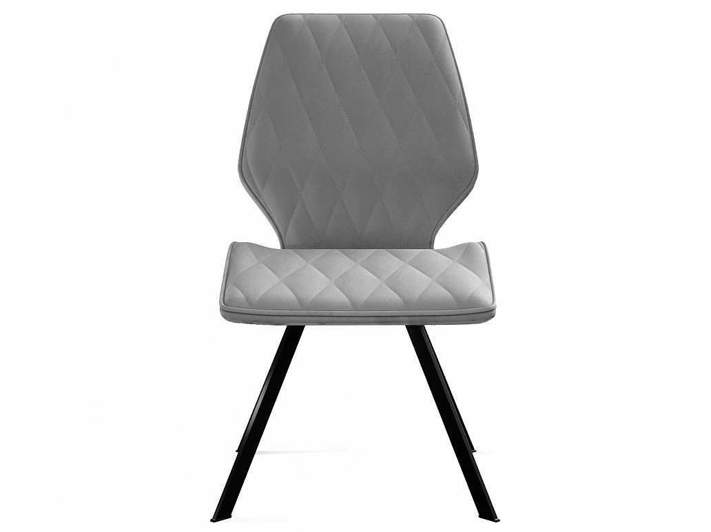 Стул кухонный 243 поворотный, микровелюр B22 grey, ножки черные 2 small