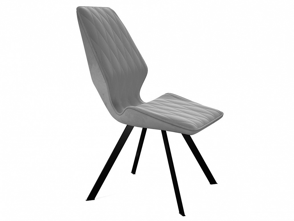 Стул кухонный 243 поворотный, микровелюр B22 grey, ножки черные 3 small